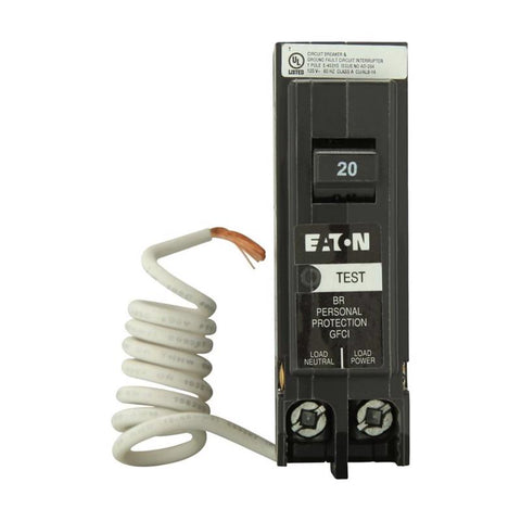 Eaton 20 amps GFCI Single Pole Circuit Breaker
