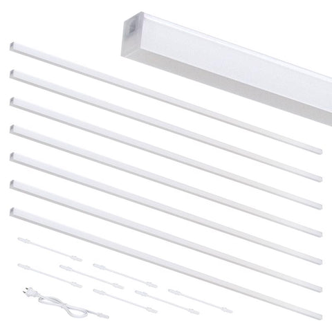 Armacost Lighting 44 in. L White Plug-In LED Strip Tape Light Kit 4 pk