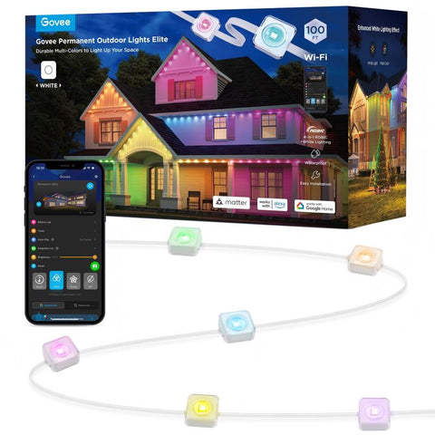 Govee Plug In 72 W LED Smart-Enabled Permanent String Light 1 pk