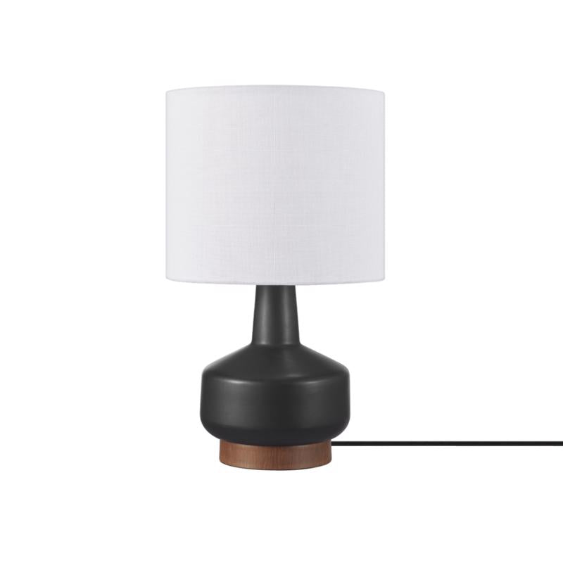 Globe Electric 15 in. Matte Black Table Lamp