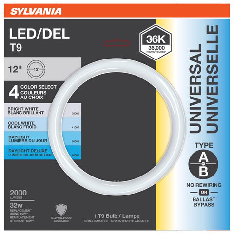Sylvania T9 4CCT 12 in. G10Q Circline LED Tube 32 Watt Equivalence 1 pk