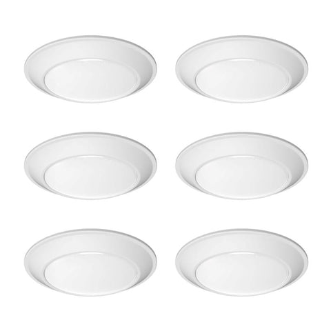 Lithonia Lighting 1.16 in. H X 7.72 in. W X 7.72 in. L Matte White LED Ceiling Light Fixture