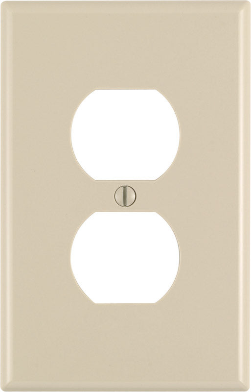 Leviton Ivory 1 gang Nylon Duplex Wall Plate 1 pk (Pack of 20)
