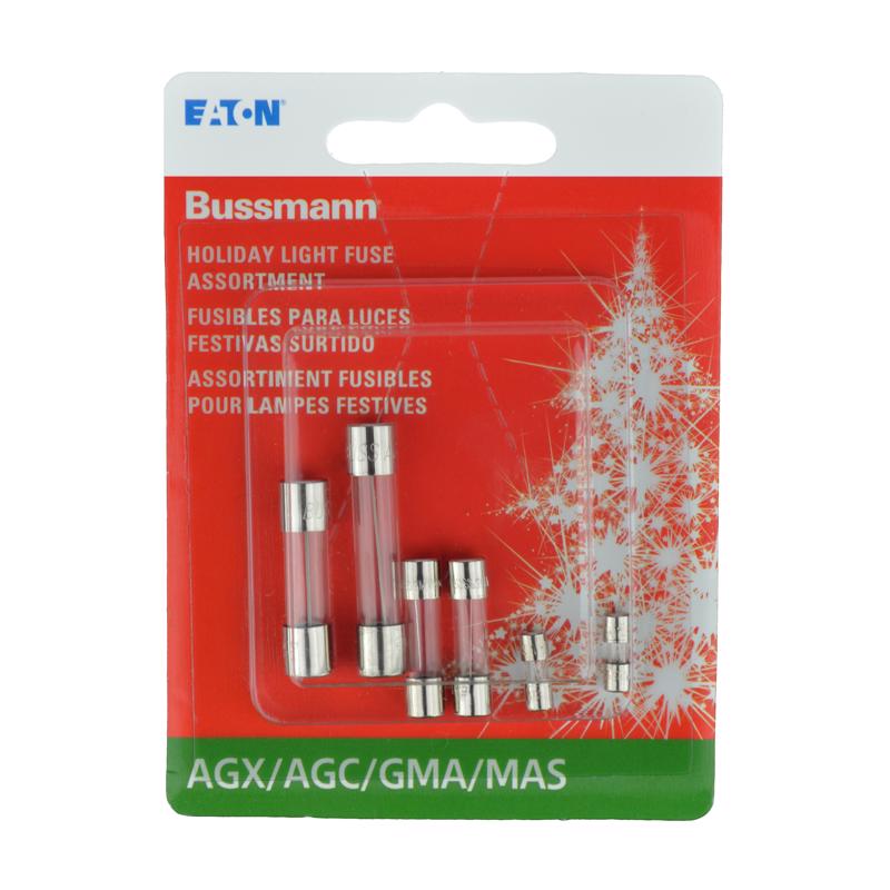 Bussmann 3 & 7 amps Christmas Fuse 6 pk