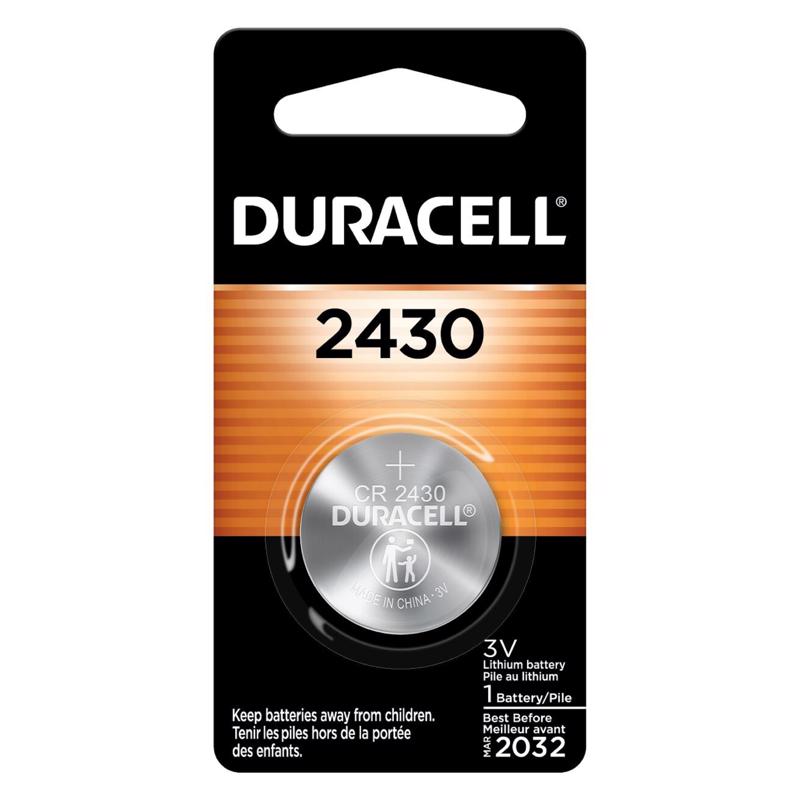 Duracell Lithium Coin 2430 3 V 285 mAh Medical Battery 1 pk (Pack of 6)