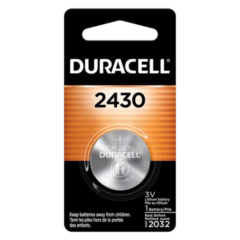 Duracell Lithium Coin 2430 3 V 285 mAh Medical Battery 1 pk (Pack of 6)