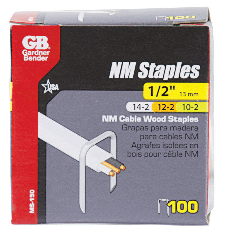 Gardner Bender 1/2 in. W Metal Cable Staple 100 pk (Pack of 10)