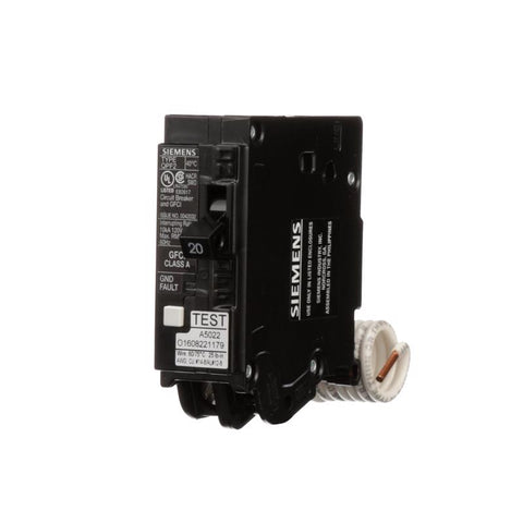 Siemens 20 amps GFCI Single Pole Circuit Breaker