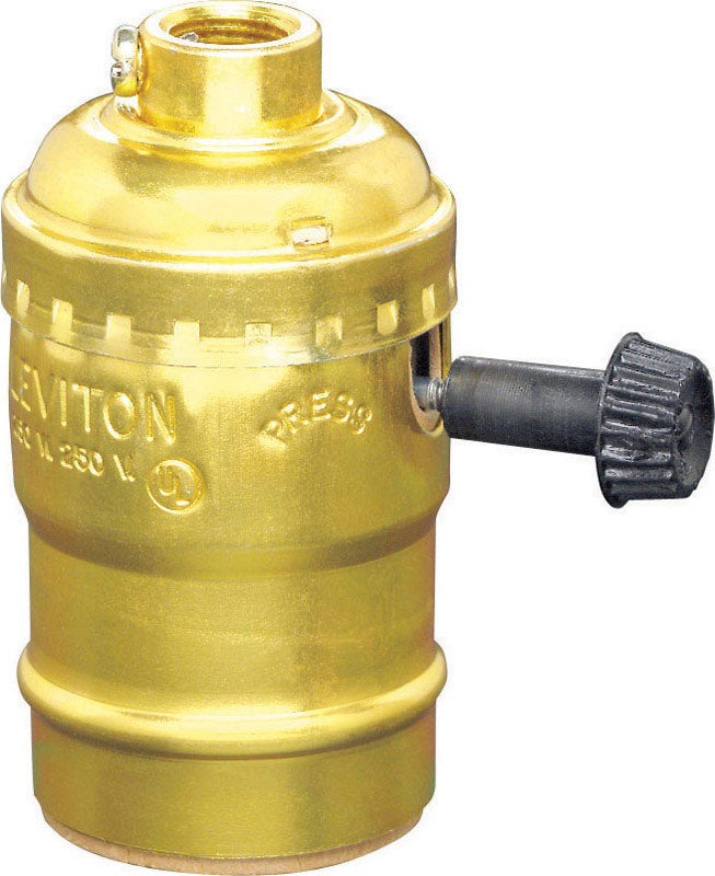 Leviton Aluminum Incandescent Medium Base Lampholder 1 pk (Pack of 10)