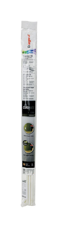 Legrand Cordmate 3/8 in. D X 108 in. L Cord Cover Kit