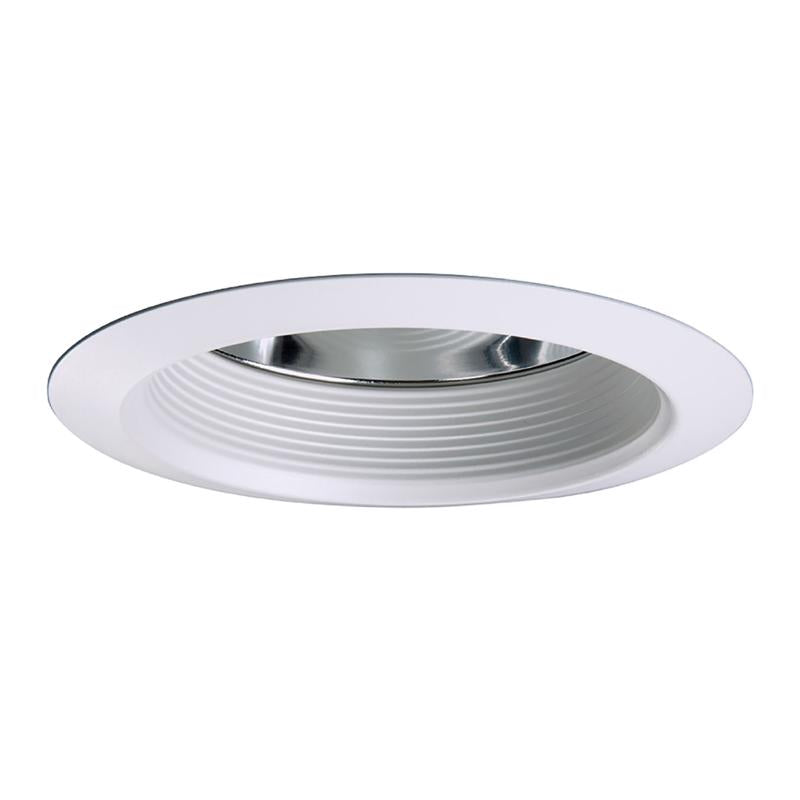Halo Matte White 6 in. W Metal Incandescent Recessed Air Tite Trim