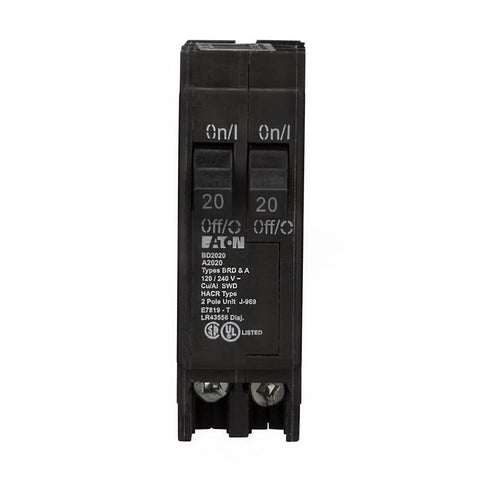 Eaton 20/20 amps Tandem 2-Pole Circuit Breaker