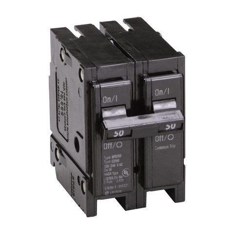 Eaton 50 amps Plug In 2-Pole Circuit Breaker