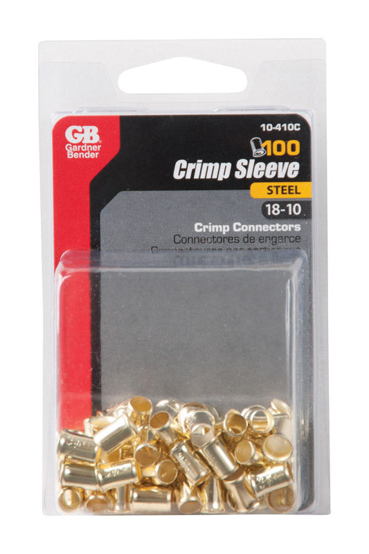 Gardner Bender 18-10 Ga. Solid Copper/Stranded Crimp Connectors Gold 100 pk