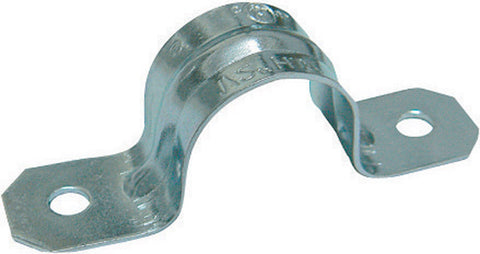 Sigma Engineered Solutions ProConnex 1/2 in. D Zinc-Plated Steel 2 Hole Strap 50 pk (Pack of 50)