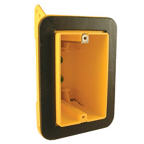 Raco Old Work 46 cu in Rectangle Noryl 1 gang Electrical Box Vapor Barrier Yellow