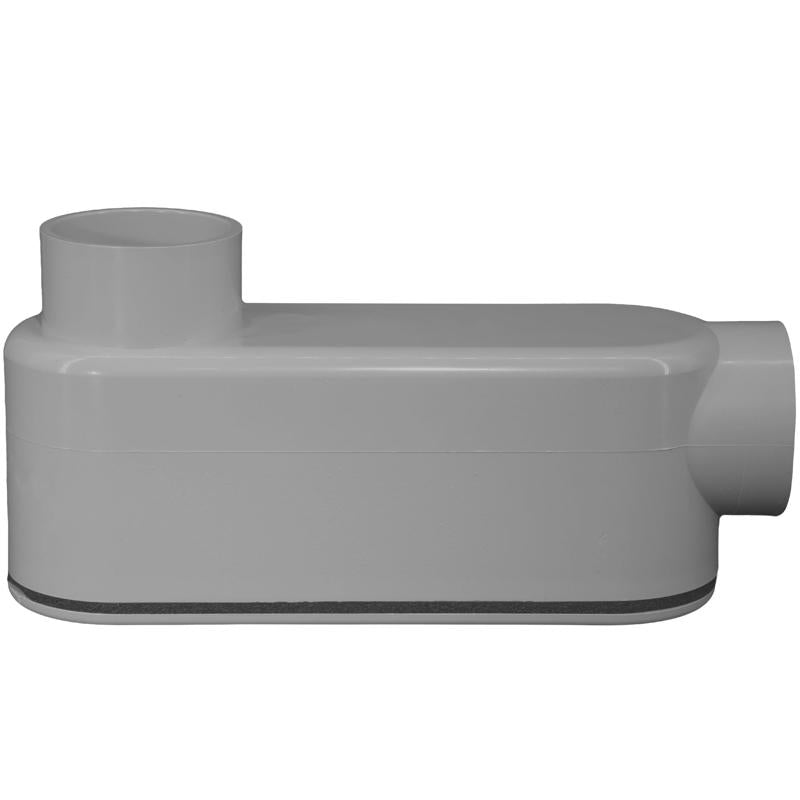 Cantex 1-1/2 in. D PVC Conduit Body For PVC 1 pk