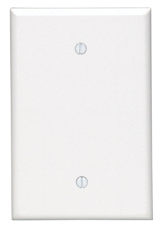 Leviton White 1 gang Thermoset Plastic Blank Wall Plate 1 pk (Pack of 25)