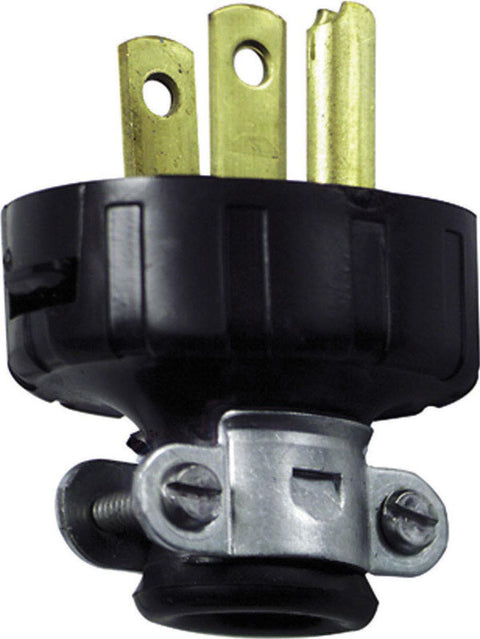 Leviton Residential Vinyl Straight Blade Plug 5-15P 18-14 AWG 2 Pole 3 Wire