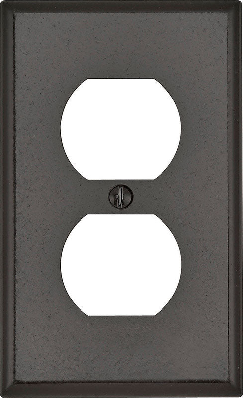 Leviton Brown 1 gang Thermoset Plastic Duplex Wall Plate 1 pk (Pack of 25)