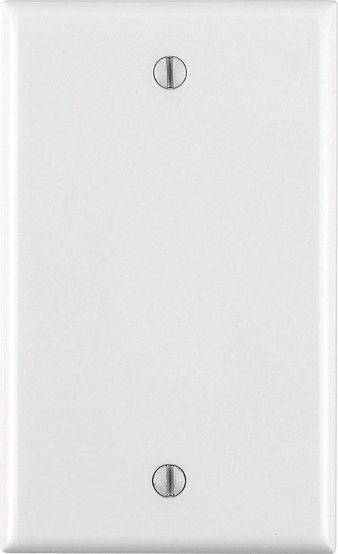 Leviton White 1 gang Thermoset Plastic Blank Wall Plate 1 pk (Pack of 25)
