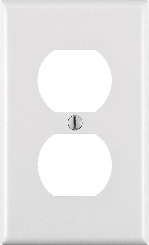 Leviton White 1 gang Thermoset Plastic Duplex Wall Plate 1 pk (Pack of 20)