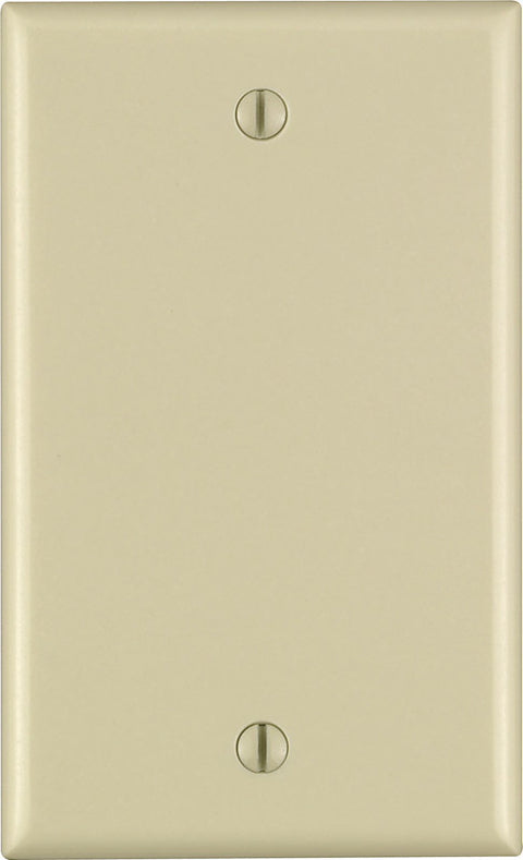 Leviton Ivory 1 gang Thermoset Plastic Blank Wall Plate 1 pk (Pack of 25)