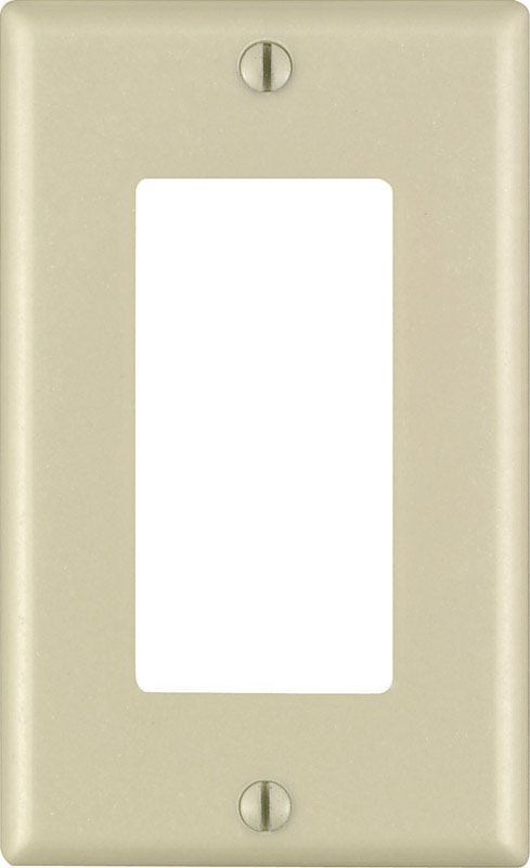 Leviton Decora Ivory 1 gang Thermoset Plastic Decorator Wall Plate 1 pk (Pack of 20)
