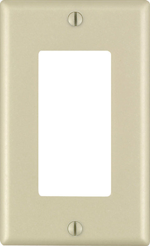 Leviton Decora Ivory 1 gang Thermoset Plastic Decorator Wall Plate 1 pk (Pack of 20)