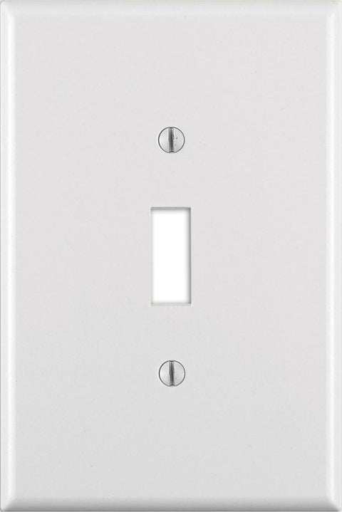 Leviton White 1 gang Thermoset Plastic Toggle Wall Plate 1 pk (Pack of 25)