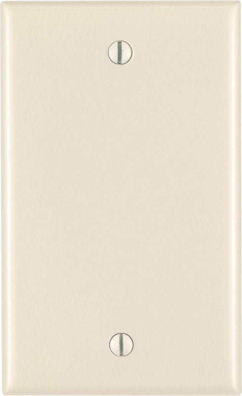 Leviton Almond 1 gang Thermoset Plastic Blank Wall Plate 1 pk (Pack of 25)
