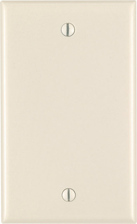 Leviton Almond 1 gang Thermoset Plastic Blank Wall Plate 1 pk (Pack of 25)