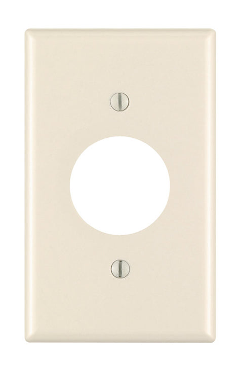 Leviton Almond 1 gang Thermoset Plastic Outlet Wall Plate 1 pk
