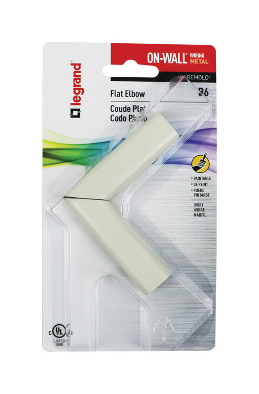 Legrand On-Wall 2.75 in. L Flat Elbow 1 pk (Pack of 5)