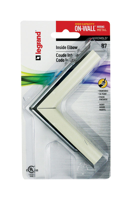 Legrand On-Wall 3.31 in. L Inside Elbow 1 pk (Pack of 5)