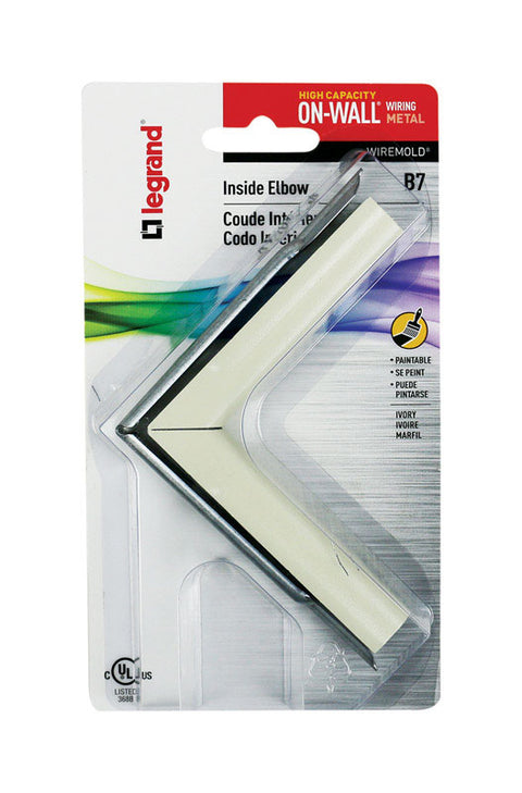 Legrand On-Wall 3.31 in. L Inside Elbow 1 pk (Pack of 5)