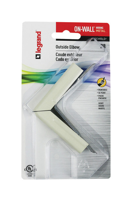 Legrand On-Wall 2.63 in. L Outside Elbow 1 pk (Pack of 5)