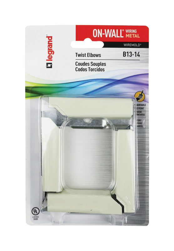 Legrand Enchufe de pared de 3,13 pulg. con giro en L, 1 ud. (Paquete de 5)