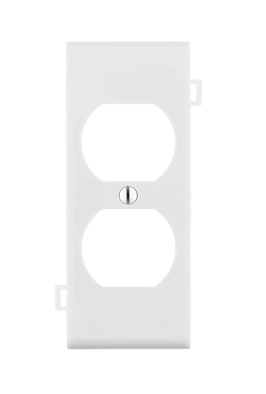 Leviton White 1 gang Thermoplastic Nylon Duplex Wall Plate 1 pk