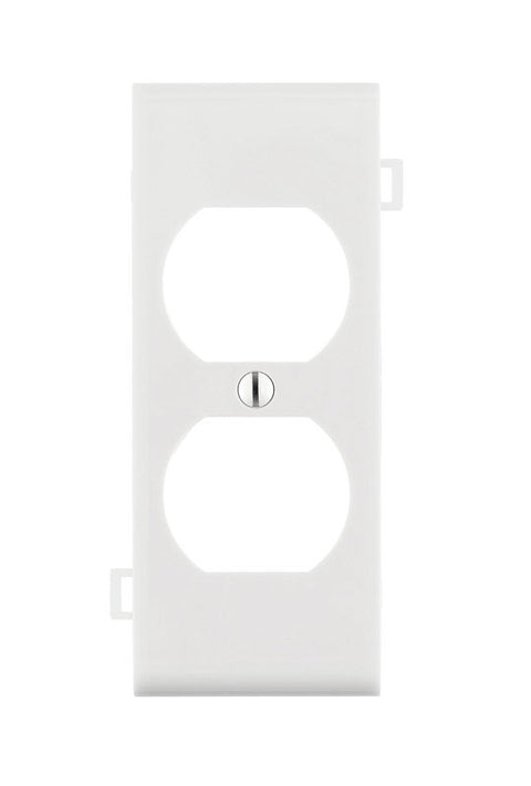 Leviton White 1 gang Thermoplastic Nylon Duplex Wall Plate 1 pk