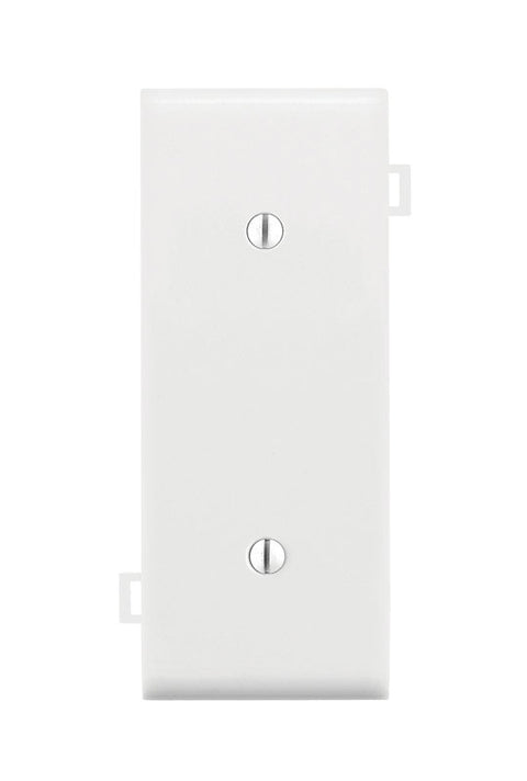 Leviton White 1 gang Thermoplastic Nylon Blank Wall Plate 1 pk