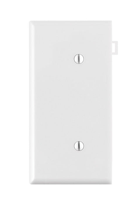 Leviton White 1 gang Thermoplastic Nylon Blank Wall Plate 1 pk