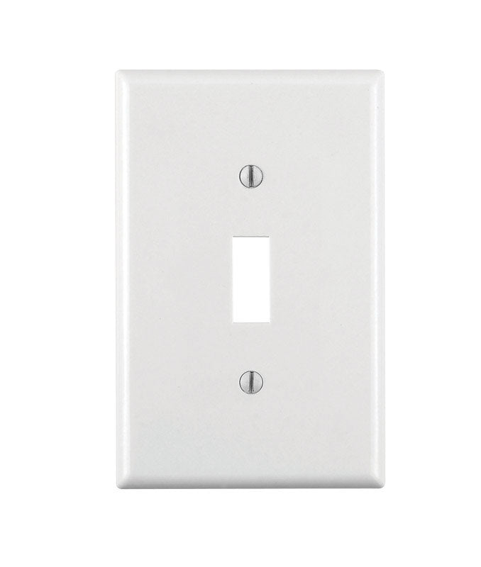 Leviton White 1 gang Thermoset Plastic Toggle Wall Plate 1 pk (Pack of 20)