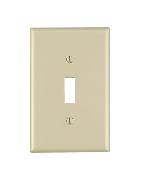 Leviton Ivory 1 gang Thermoset Plastic Toggle Wall Plate 1 pk (Pack of 20)
