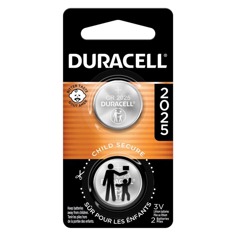Duracell Lithium Coin 2025 3 V 165 mAh Medical Battery 2 pk (Pack of 6)