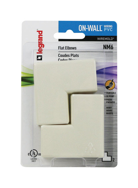 Legrand 1 5/16 in. D Plastic Electrical Elbow For NM 2 pk (Pack of 5)