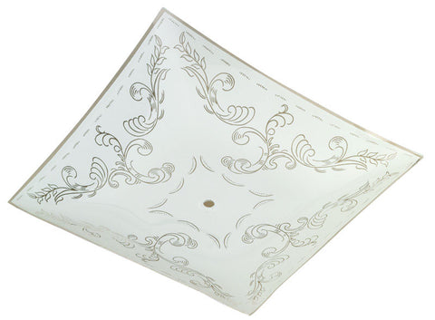 Westinghouse Square White Glass Fan/Fixture Shade 1 pk (Pack of 12)