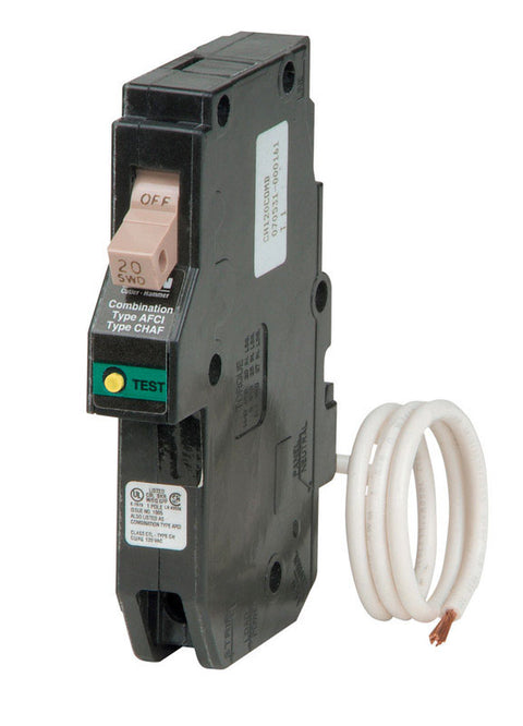 Eaton 20 amps Arc Fault Single Pole Arc Fault Breaker
