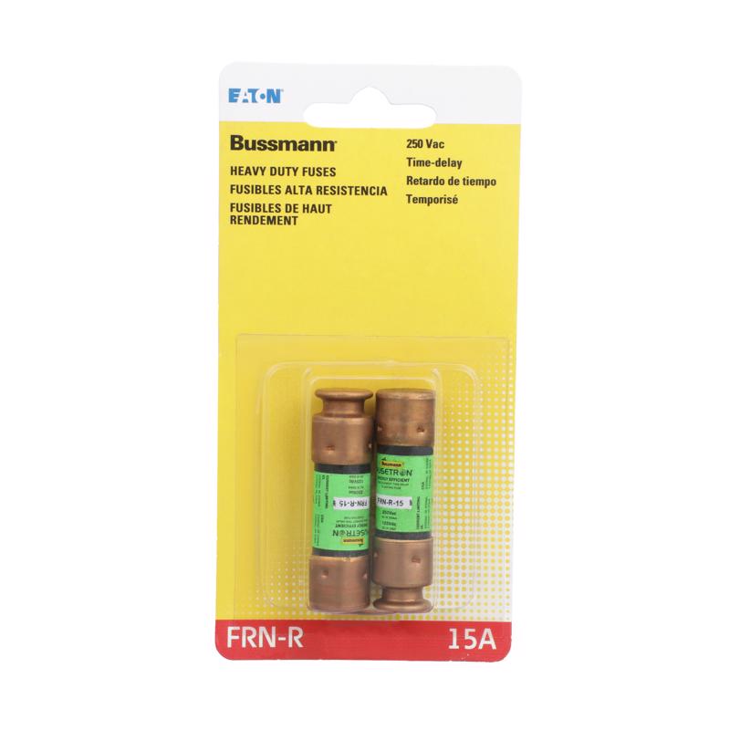 Bussmann 15 amps Dual Element Time Delay Fuse 2 pk