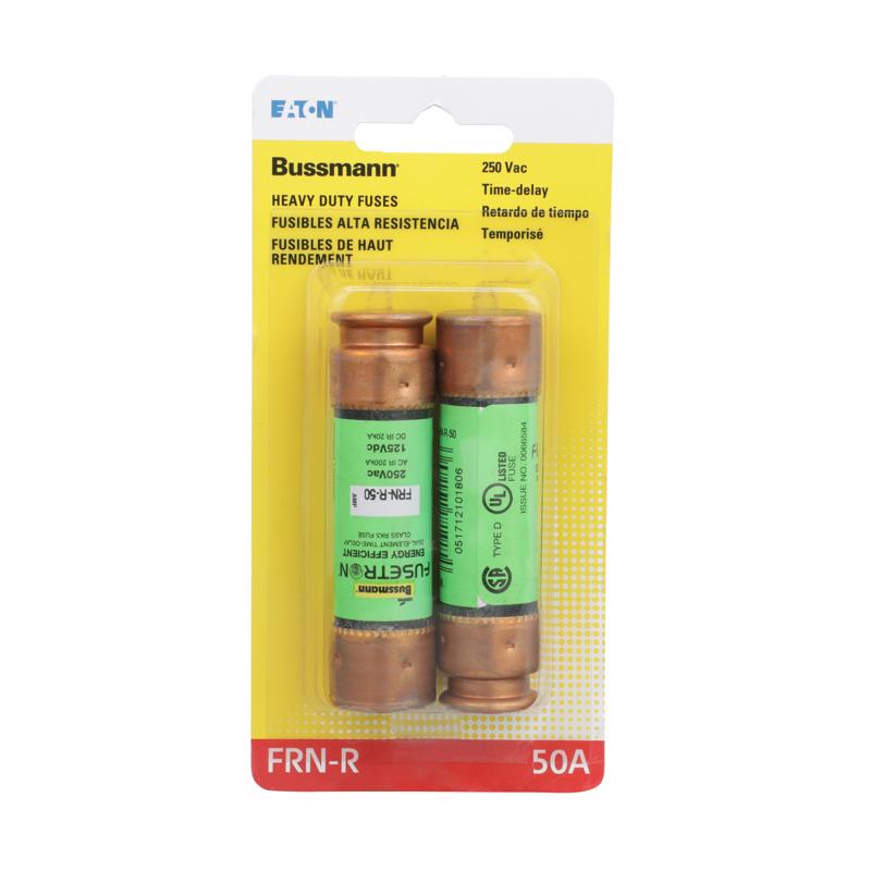 Bussmann 50 amps Dual Element Time Delay Fuse 2 pk